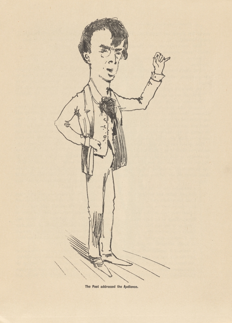 The poet addressed the audience by William Orpen