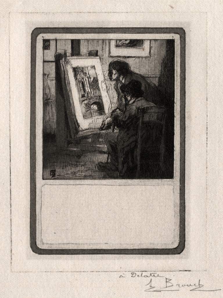 The Print Collector by Auguste Brouet