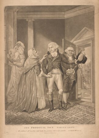 The Prodigal Son taking leave. by Anonymous