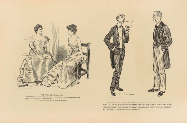 The proper education by Charles Dana Gibson