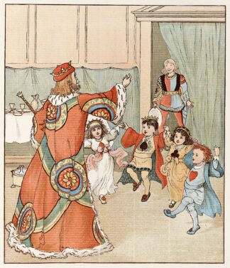 The Queen of Hearts Pl 6 by Randolph Caldecott