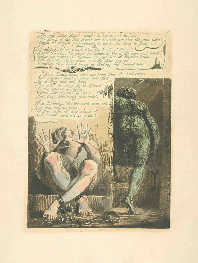 The red limb’d Angel… by William Blake