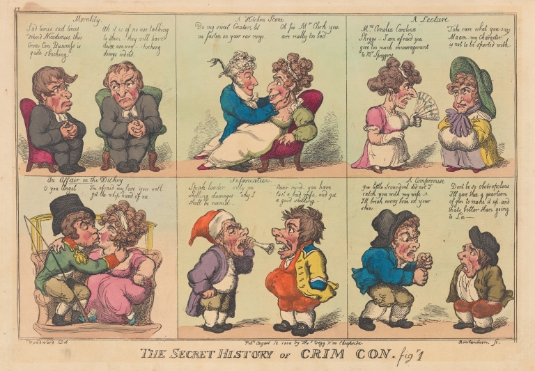 The secret history of Crim Con. Fig 1. by Thomas Rowlandson