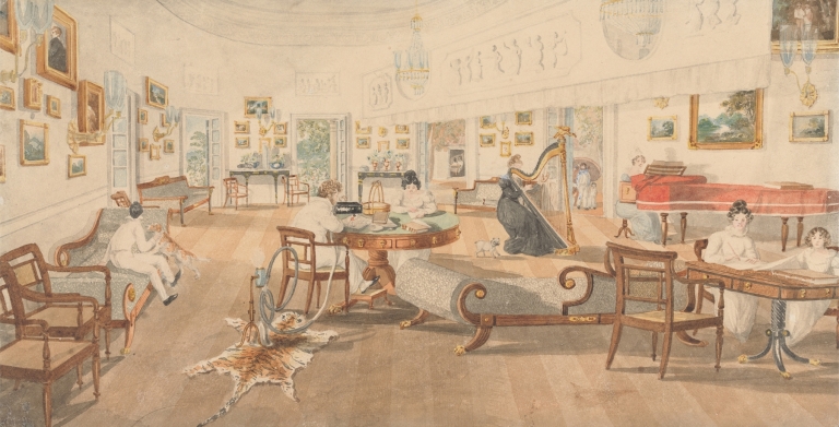The Summer Room in the Artist’s House at Patna by Sir Charles D'Oyly