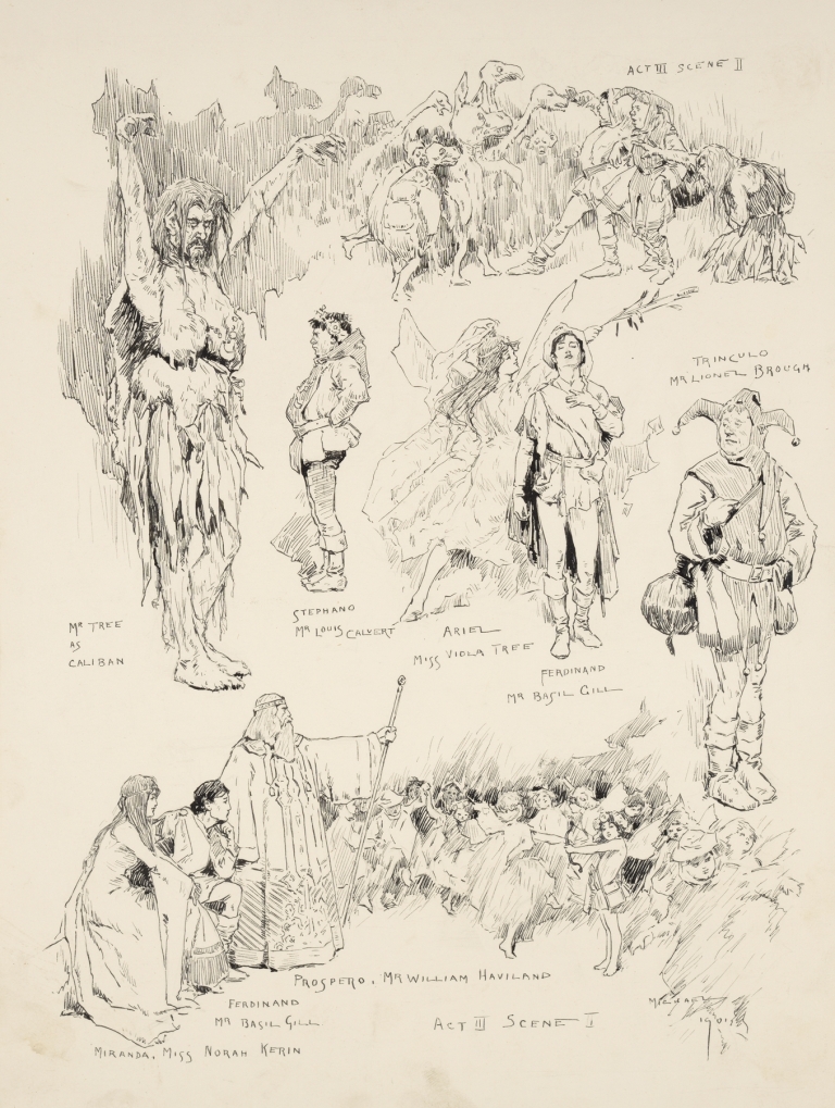 The tempest, act III, scene 2, as performed at his Majesty’s Theatre by Arthur C. Michael