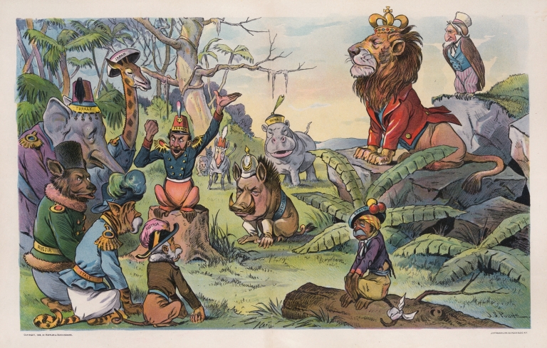 The threatened revolt in the jungle by John Samuel Pughe