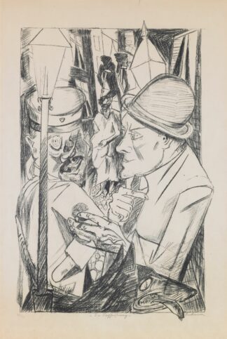 The Tightrope Walkers, plate 8 from the portfolio ‘Annual Fair’ by Max Beckmann