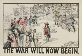 The War Will Now Begin by Carey Cartoon Service