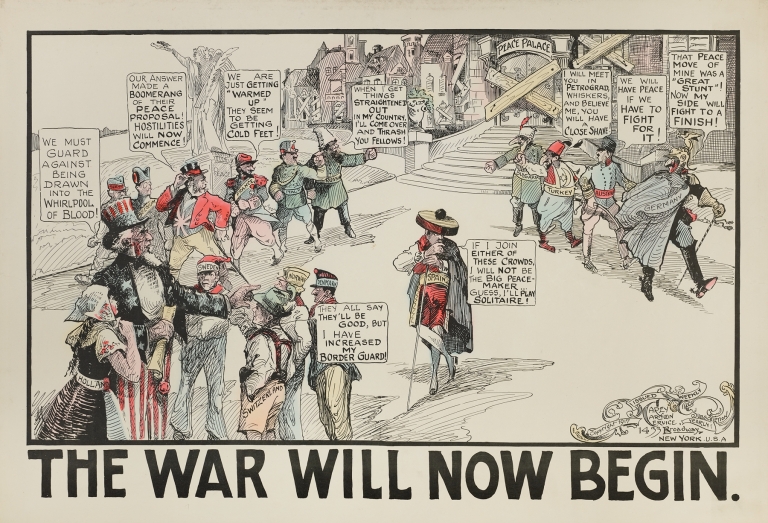 The War Will Now Begin by Carey Cartoon Service