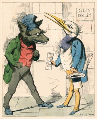 The Wolf And The Crane by Charles Henry Bennett
