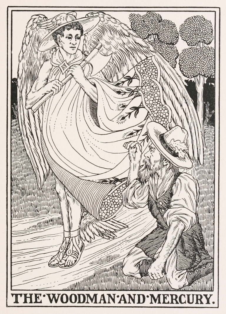 The Woodman and Mercury by Percy J. Billinghurst