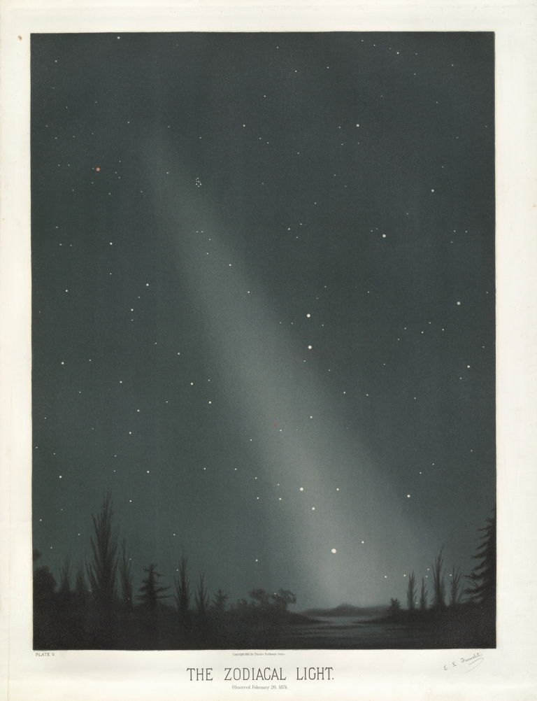 The zodiacal light by Étienne Léopold Trouvelot
