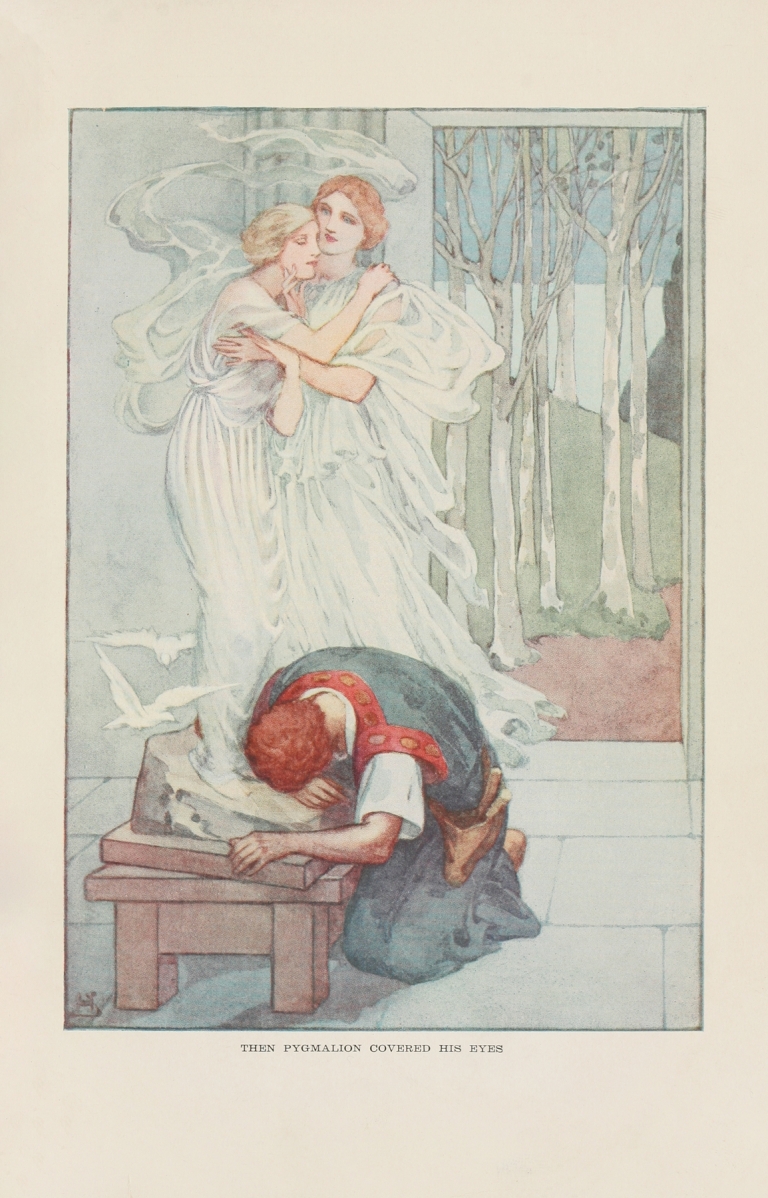 Then Pygmalion covered his eyes by Helen Stratton