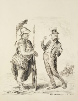 Theodore, if you don’t stop taunting me about unpreparedness I’ll just slap you on the wrist by William Henry Walker