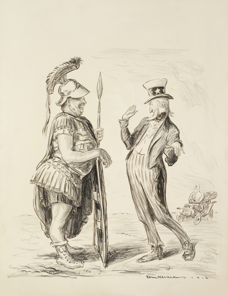 Theodore, if you don’t stop taunting me about unpreparedness I’ll just slap you on the wrist by William Henry Walker