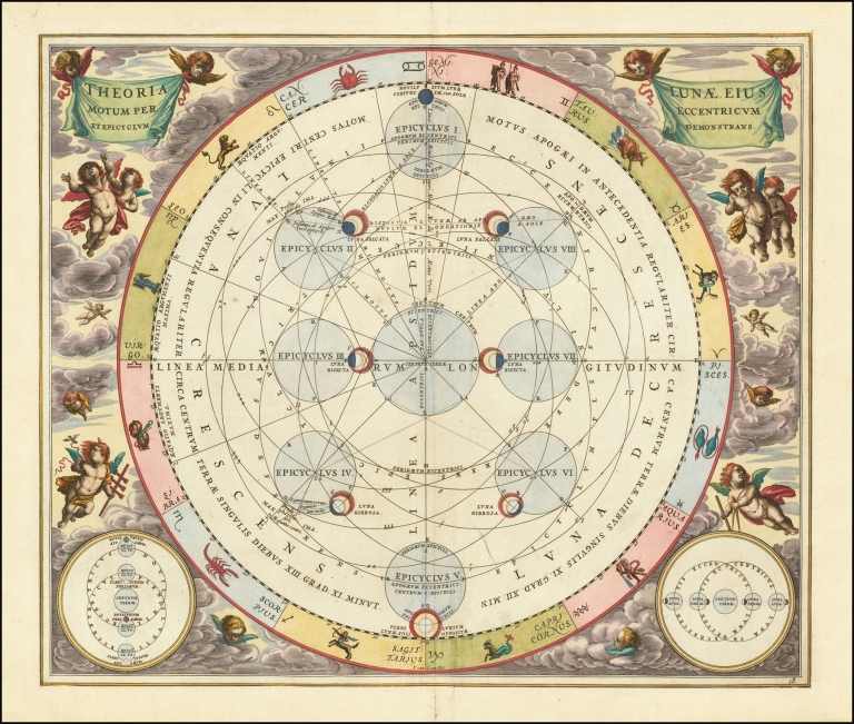 Theoria Lunae, Eius Motum Per Eccentricum Et Epicyclum Demonstrans by Andreas Cellarius