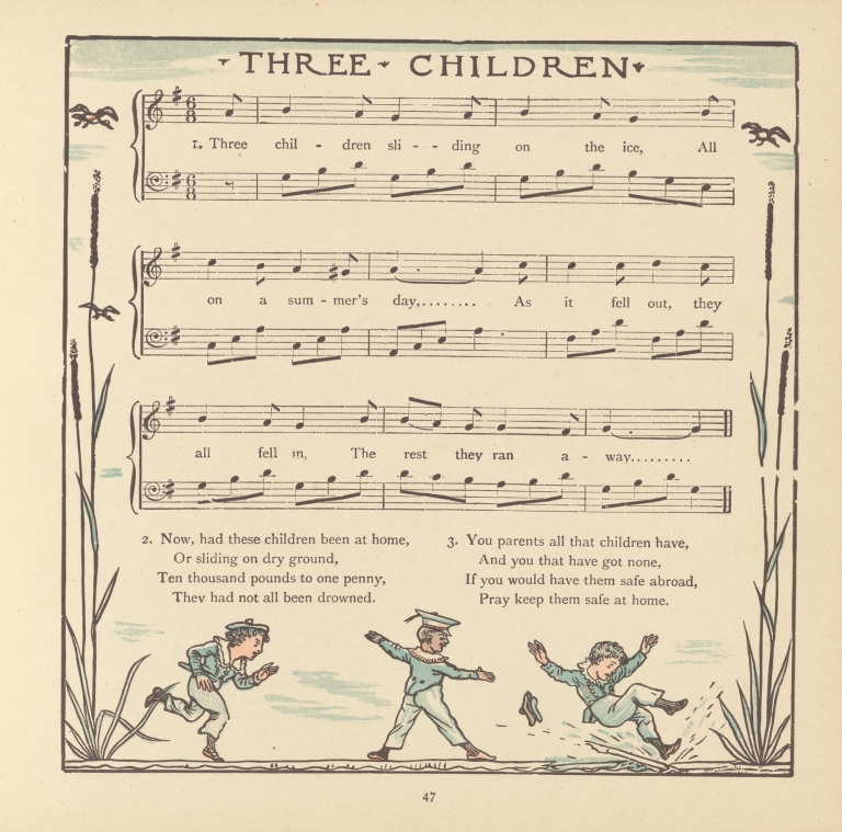 Three Children by Walter Crane
