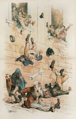 Throw ’em out! by Joseph Ferdinand Keppler