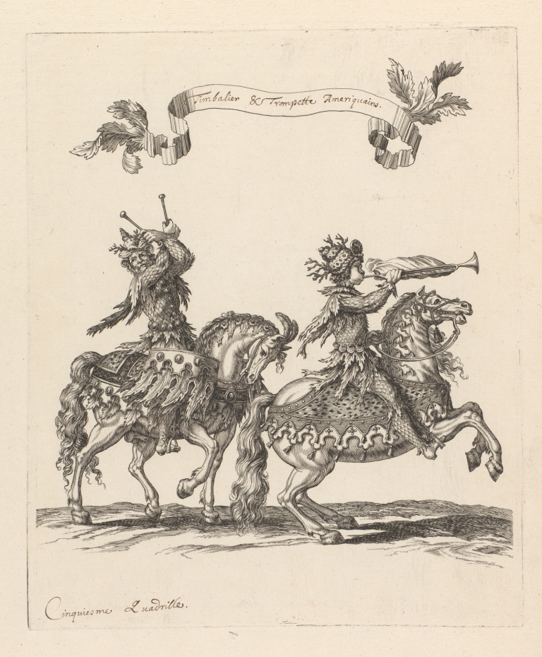 Timballier et trompette Amériquains by François Chauveau