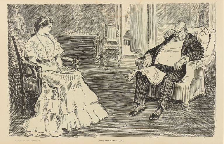 Time for reflection by Charles Dana Gibson