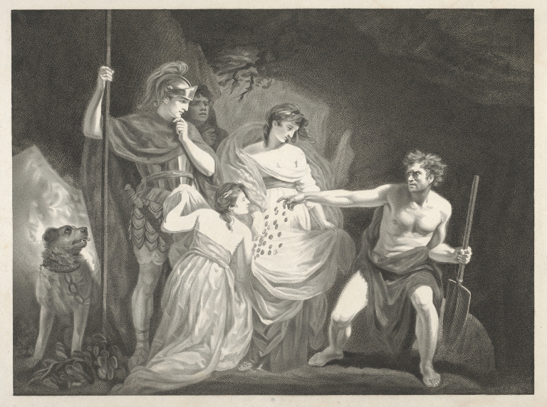 Timon of Athens, Act IV, Scene III, A Wood–Timon, Phyrma by John Opie