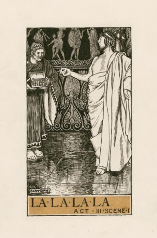 Timon of Athens; La La La La Act III Scene I by Byam Shaw