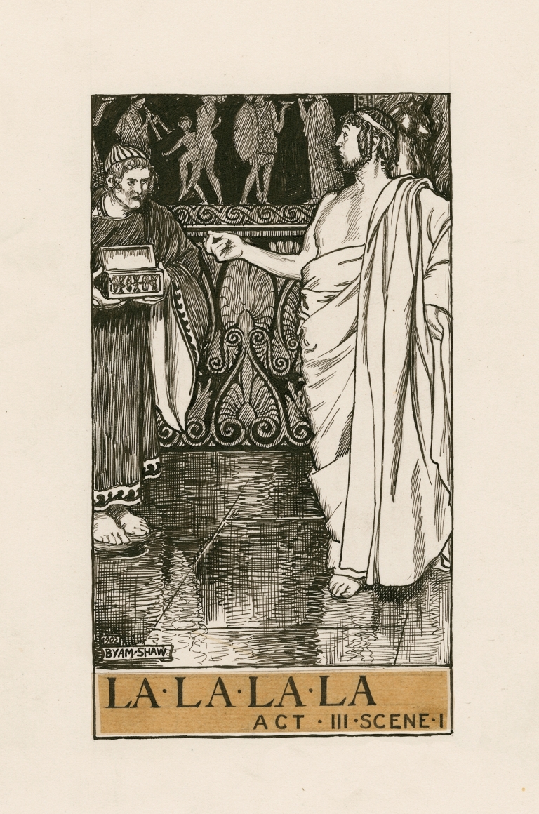 Timon of Athens; La La La La Act III Scene I by Byam Shaw