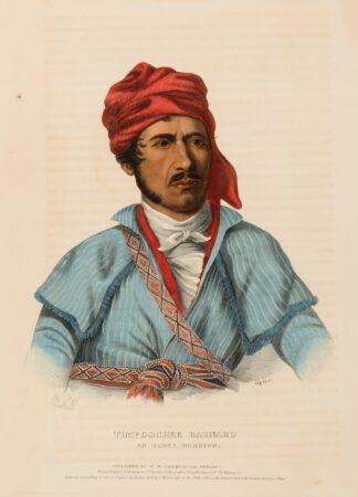 Timpoochee Barnard. An Uchee Warrior by Charles Bird King