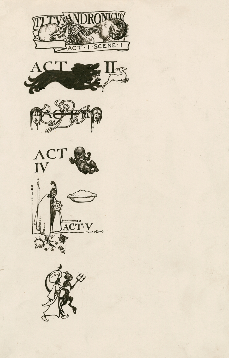 Titus Andronicus; Headings by Byam Shaw