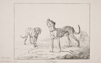 To hunde by Oluf Olufsen Bagge