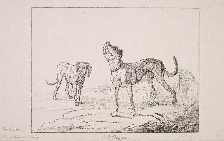 To hunde by Oluf Olufsen Bagge