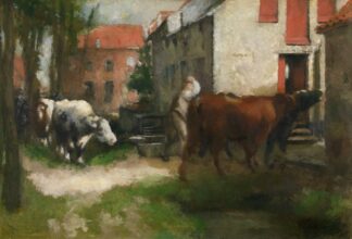 To the Stables by Jan Stobbaerts