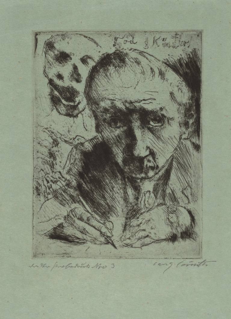 Tod und Künstler by Lovis Corinth