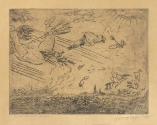 Tovenaars in de stormwind by James Ensor