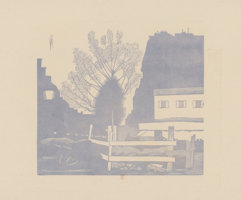 Travaux du métropolitain, Chantier boulevard de Courcelles by Amédée Joyau