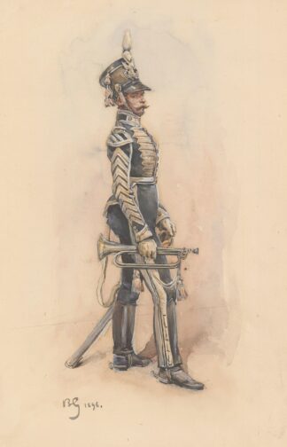 Trebacz pulkowy z roku 1831 by Bronisław Gembarzewski