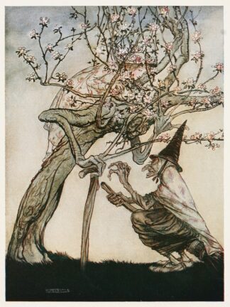 Tree of mine! O Tree of mine! Have you seen my naughty little maid by Arthur Rackham
