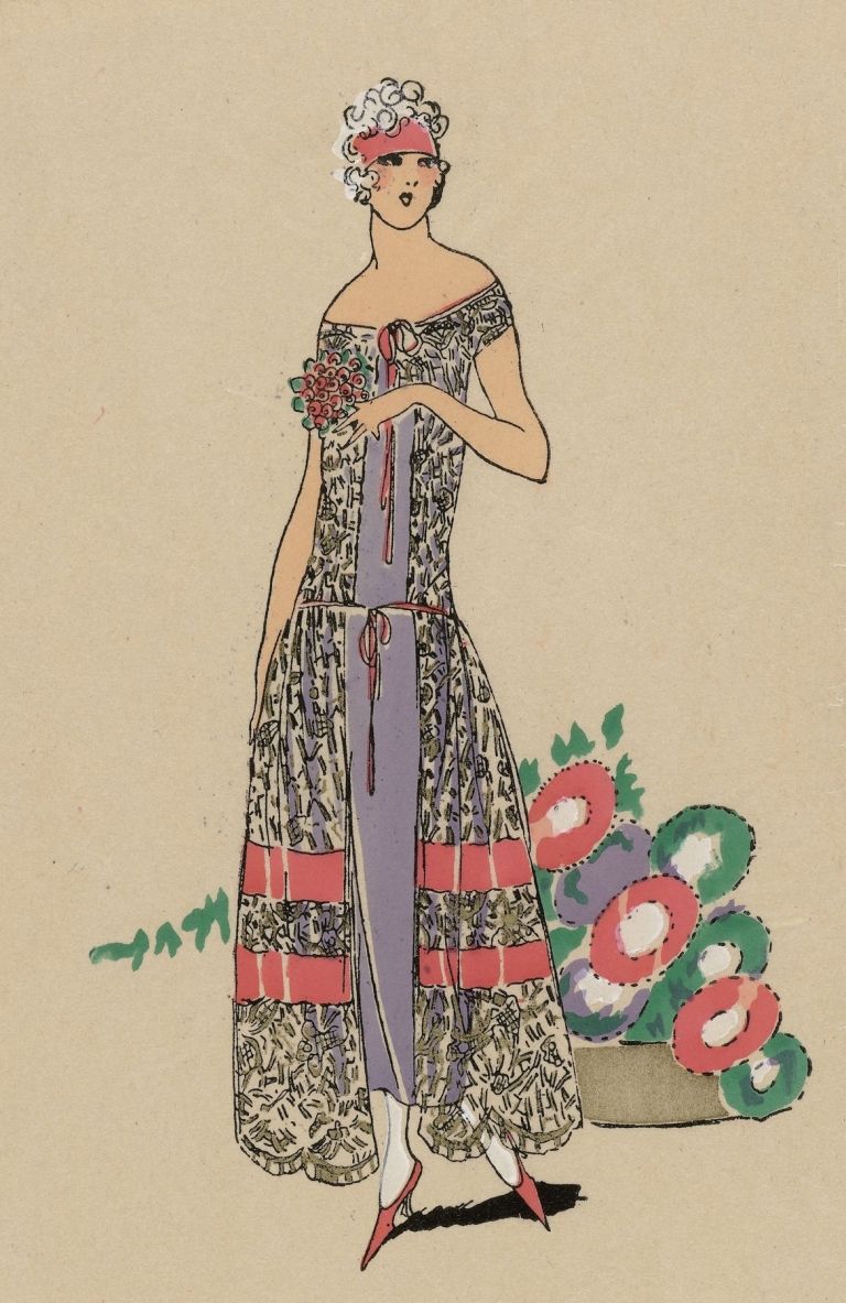 FLEUR D’AUTOMNE. / Sur un fond de cr&epe violet… by Anonymous