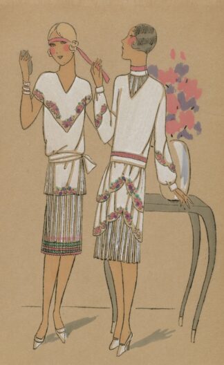 Modèles des TISSUS D’ART – Ces robes décorées by Anonymous