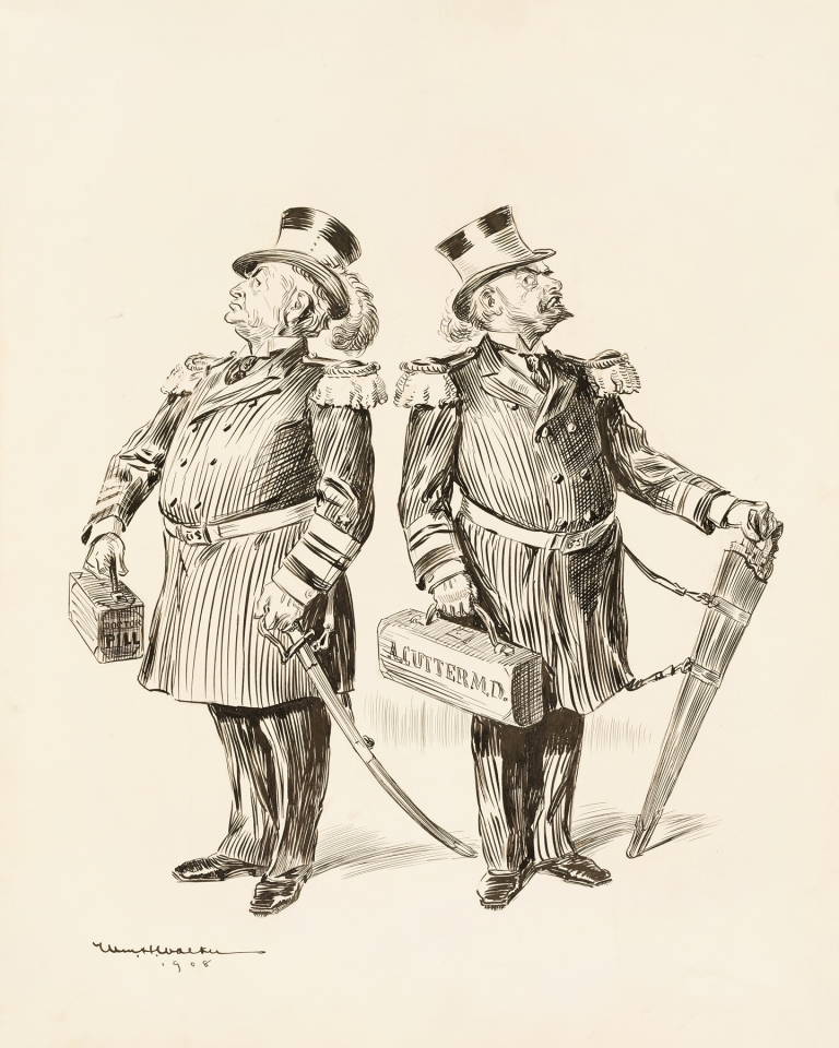 TROUBLE ANTICIPATED The Allopathic and Homepathic Admirals will never agree by William Henry Walker