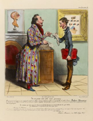 Tu vas porter cette note aux journaux by Honoré Daumier