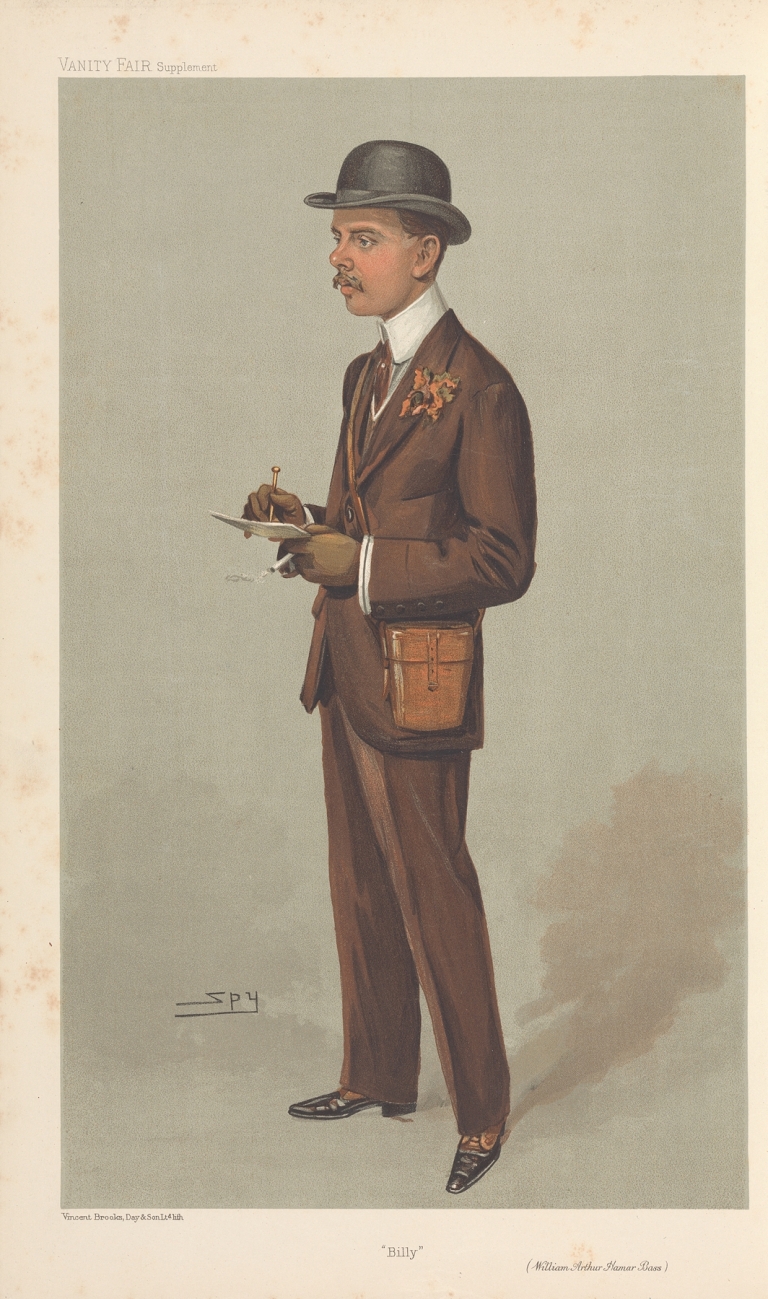 Turf Devotees; ‘Billy’, William Arthur Hamar Bass, September 14, 1905 by Leslie Matthew Ward