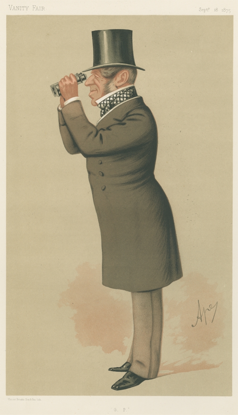 Turf Devotees; ‘G. P.’, Mr. George Payne, September 18, 1875 by Carlo Pellegrini