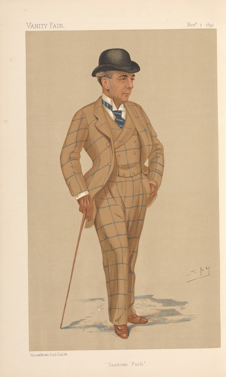 Turf Devotees; ‘Sandown Park’, Mr. Hwfa Williams, November 7, 1891 by Leslie Matthew Ward