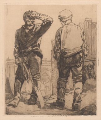 Twee arbeiders by Johannes Josephus Aarts