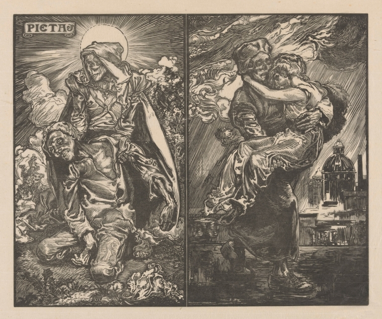 Twee voorstellingen met De Dood by Johannes Josephus Aarts