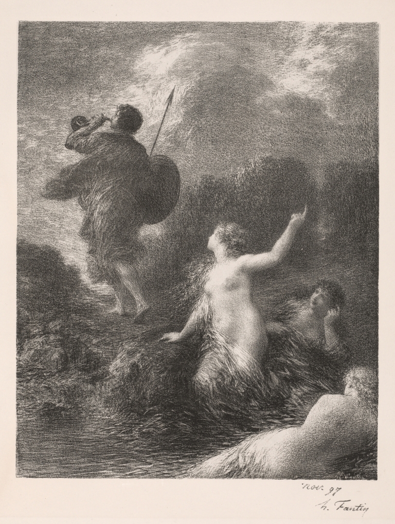 Twilight of the Gods; Siegfried and the Rhine Maidens by Henri Fantin-Latour