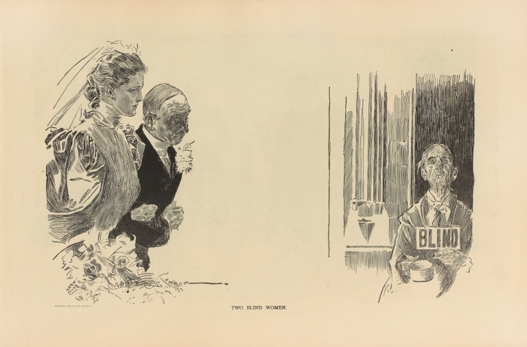 Two blind women by Charles Dana Gibson