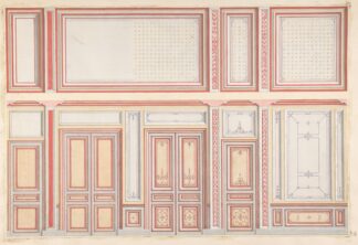 Two designs for wall panels by Jules-Edmond-Charles Lachaise