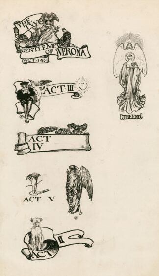 Two gentlemen of Verona; Headings by Byam Shaw